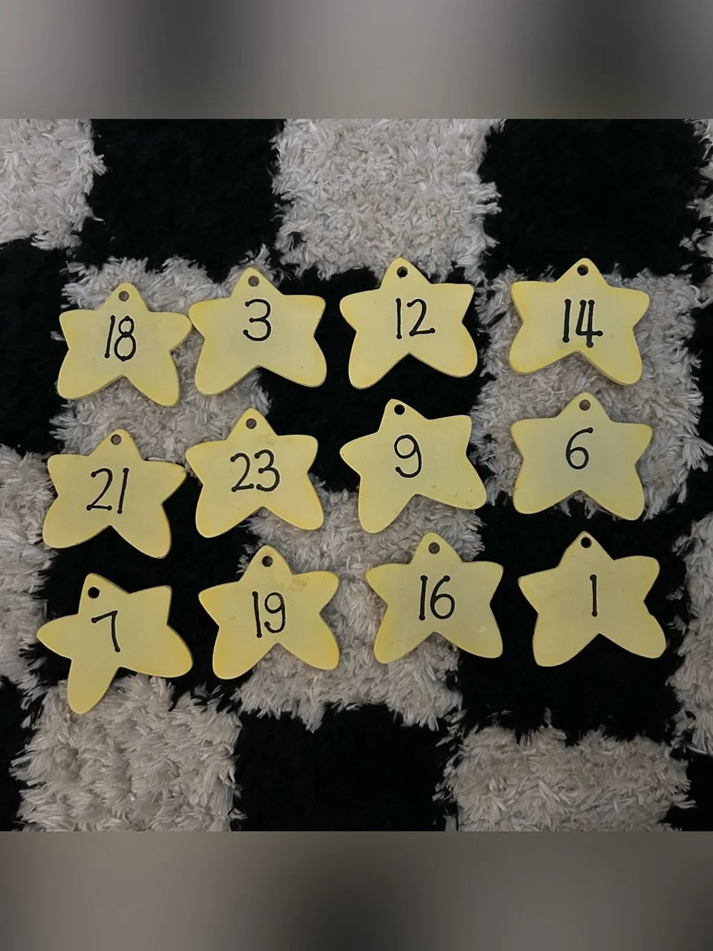 Snowman Countdown Days Til Christmas Perpetual Advent Calendar Wood Decor Stars